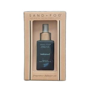 SAND & FOG Teakwood Diffuser Oil 3.38 fl oz New Sealed w/ Dropper